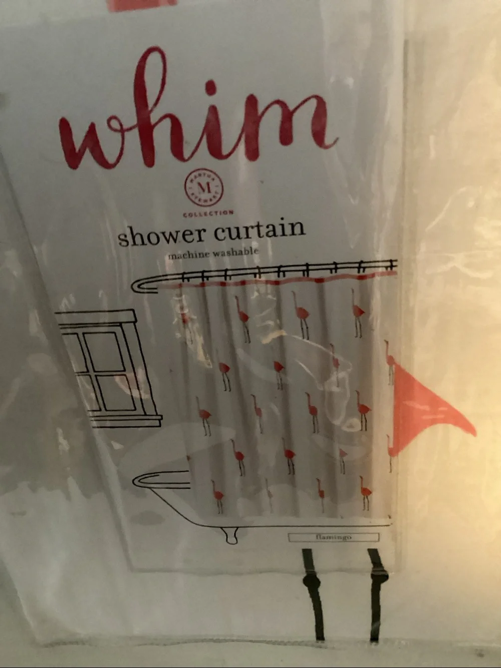 Whim By Martha Stewart Collection Shower Curtain NWT